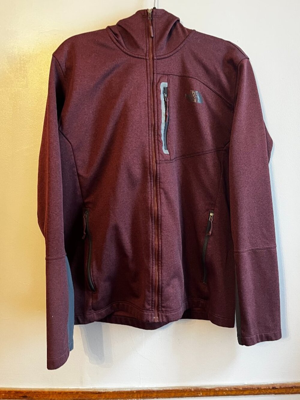 Maroon Fleece Lined Zip-Up | The North Face
